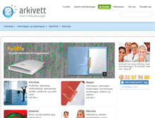Tablet Screenshot of butikk.arkivett.no